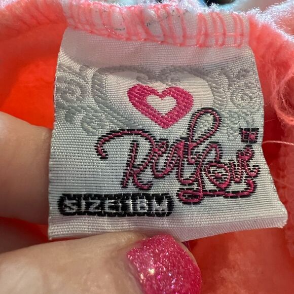 Absolutely adorable Real Love Size 18 mos. Glitter fabric embellished jacket - Picture 5 of 5